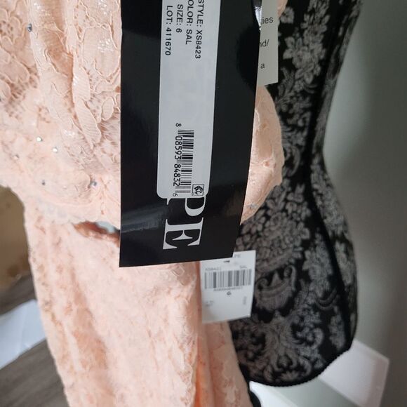 Embellished Lace Two-Piece Mermaid Gown - Picture 4 of 9